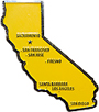 California State Enamel Magnet