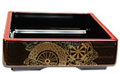 Japanese Wheel Motif Sushi Serving Box, 8SQ