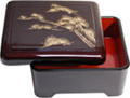 Japanese Bento Box with Lid - Pine Tree, 6.5x5.5