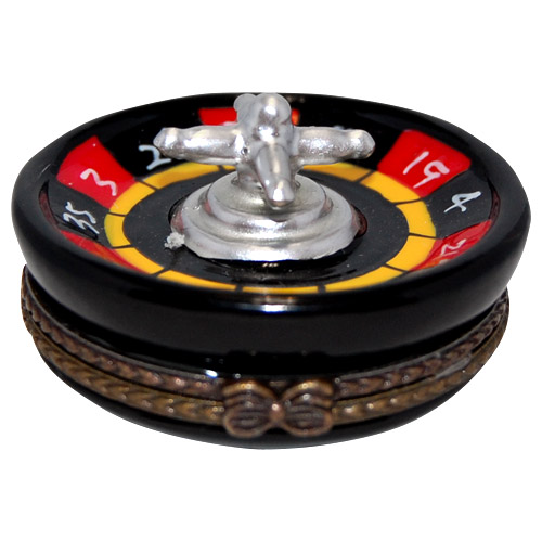 Casino Roulette Wheel Trinket Box