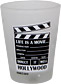 Hollywood Clapboard Frosted Shot Glass Souvenir