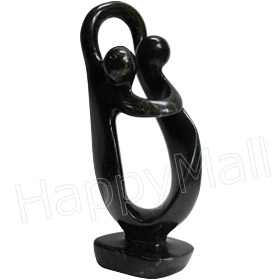 African Sculpture - Dancing Lovers, 8H Shona Stone