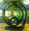 African Sculpture - Eternity, 13H Shona Stone