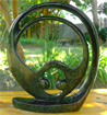 African Sculpture - Eternity, 12H Shona Stone