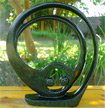 African Sculpture - Eternity, 13H Shona Stone