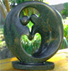African Sculpture - Dancing Couple, 11H Shona Stone