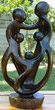 African Sculpture - Stone Family 5 heads, 16H Shona Stone