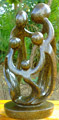 African Sculpture - Stone FAMILY 5 heads, 16H Shona Stone