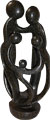 African Sculpture - Stone FAMILY 5 heads, 17H Shona Stone