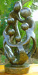 African Sculpture - Stone FAMILY 6 heads, 16H Shona Stone