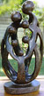 African Sculpture - Stone Family 7 heads, 14H Shona Stone