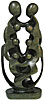 African Sculpture - Family of Eight, 16.5