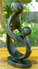 African Sculpture - Mother & child, 8H Shona Stone