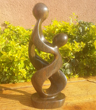 Mother and Child, Stone Sculpture 10H