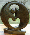 African Sculpture - Dancing Couple, 7H Shona Stone