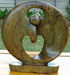 African Sculpture - Dancing Couple, 8H Shona Stone