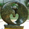 African Sculpture - Dancing Couple, 8H Shona Stone