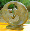 African Sculpture - Dancing Couple, 7H Shona Stone