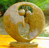 African Sculpture - Dancing Couple, 11H Shona Stone