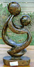 African Sculpture - Mother & child, 7H Shona Stone