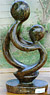 African Sculpture - Mother & child, 7H Shona Stone