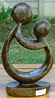 African Sculpture - Mother & child, 8H Shona Stone