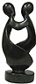 African Sculpture - Divine Couple, 7.5H Shona Stone