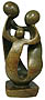 African Sculpture - Family Of Three, 10