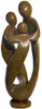 African Sculpture - Family Of Three, 11H Shona Stone