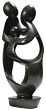 African Sculpture - Family of Three, 13.5H Shona Stone