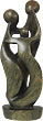 African Sculpture - Family of Three, 14