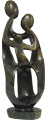 African Sculpture - Family of Three, 15.5