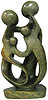 African Sculpture - Family Of Four, 12