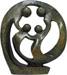 African Sculpture - Family of Four Circle, 12
