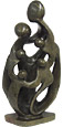 African Sculpture - Family of Six, 16
