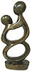 African Sculpture - Mother and Child 10H Shona Stone
