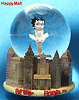 Betty Boop Water Globe - New York City