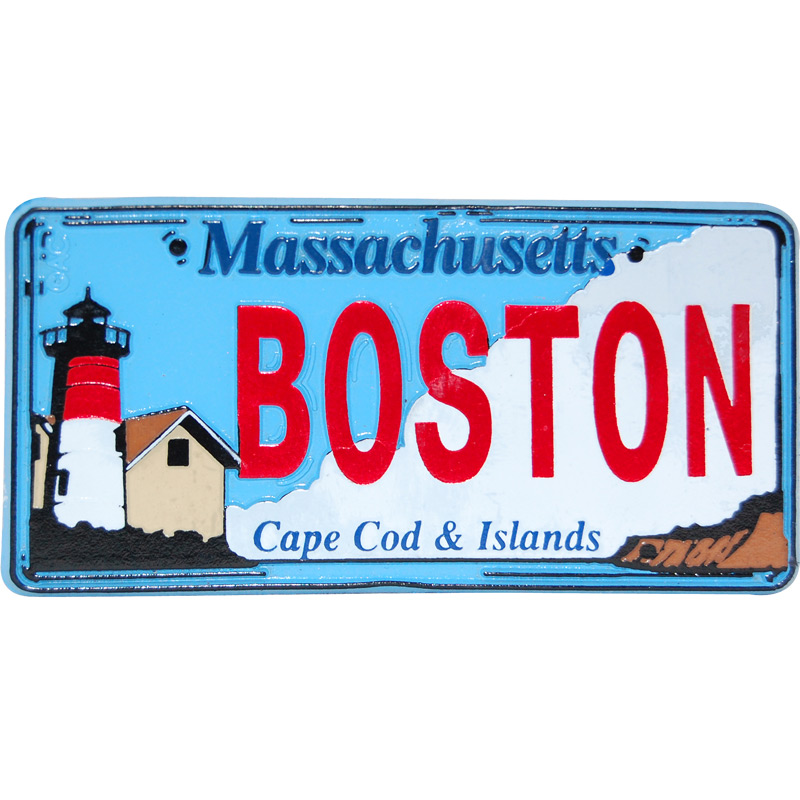 Boston City License Plate Magnet
