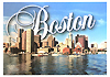 Boston Waterfront View Souvenir Postcard, 6x4