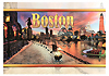 Boston Sunset Collage Souvenir Postcard, 6x4