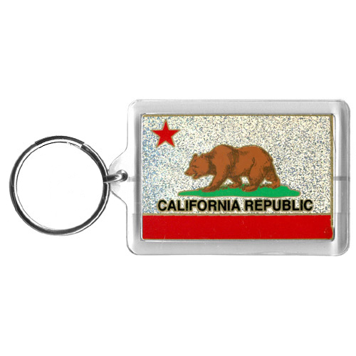 California State Flag Acrylic Key Chain