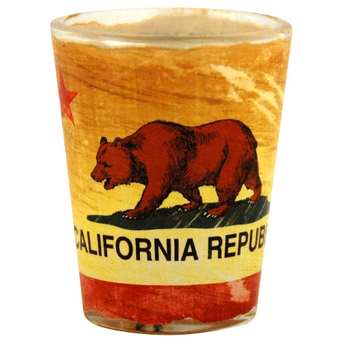 California Bear Flag Shot Glass