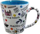 Southern California Coast Coffee Mug, Blue