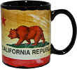 California State Flag Mug - Black