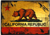 Distressed Bear Flag Magnet
