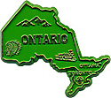 Map of Ontario - Refrigerator Magnet, 2.25L