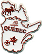 Map of Quebec - Refrigerator Magnet, 2.25L