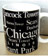 Chicago Black Coffee Mug with White Letters
