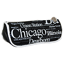 Chicago Souvenir Letter Cosmetic Bag - Black