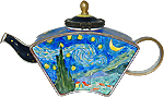 Star Light Van Gogh Miniature Teapot